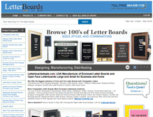 Tablet Screenshot of letterboards4sale.com